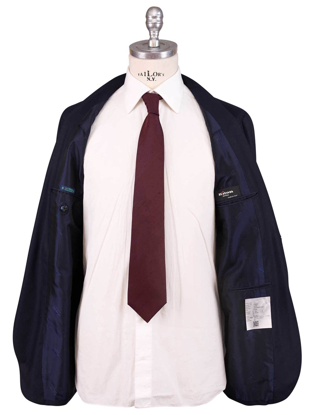 Kiton Blue Virgin Wool 13.4 Micron Suit