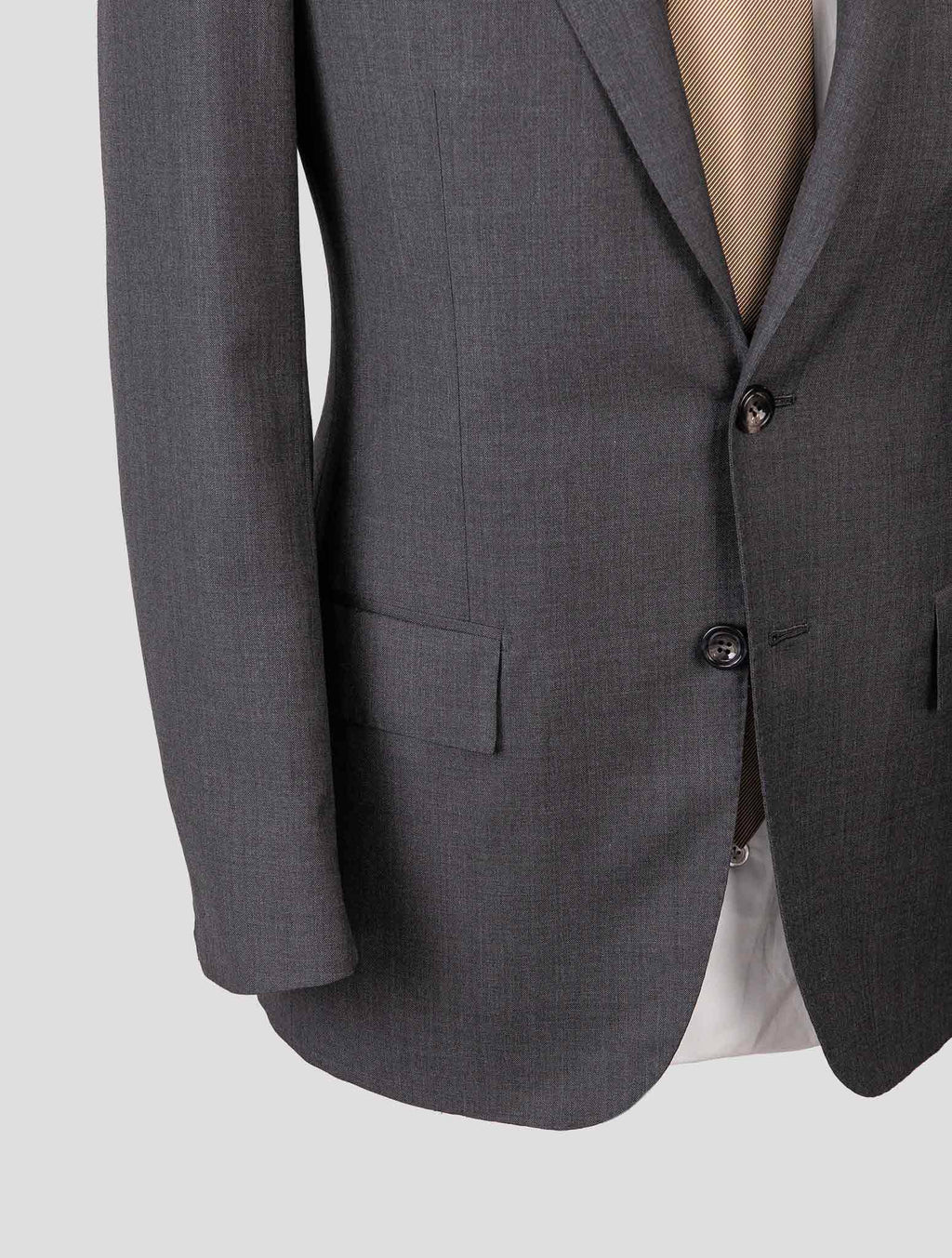 Kiton Gray Wool Suit