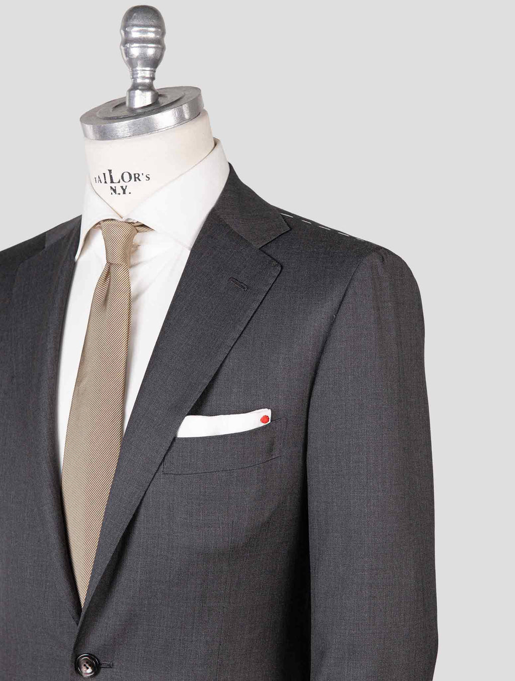 Kiton Gray Wool Suit