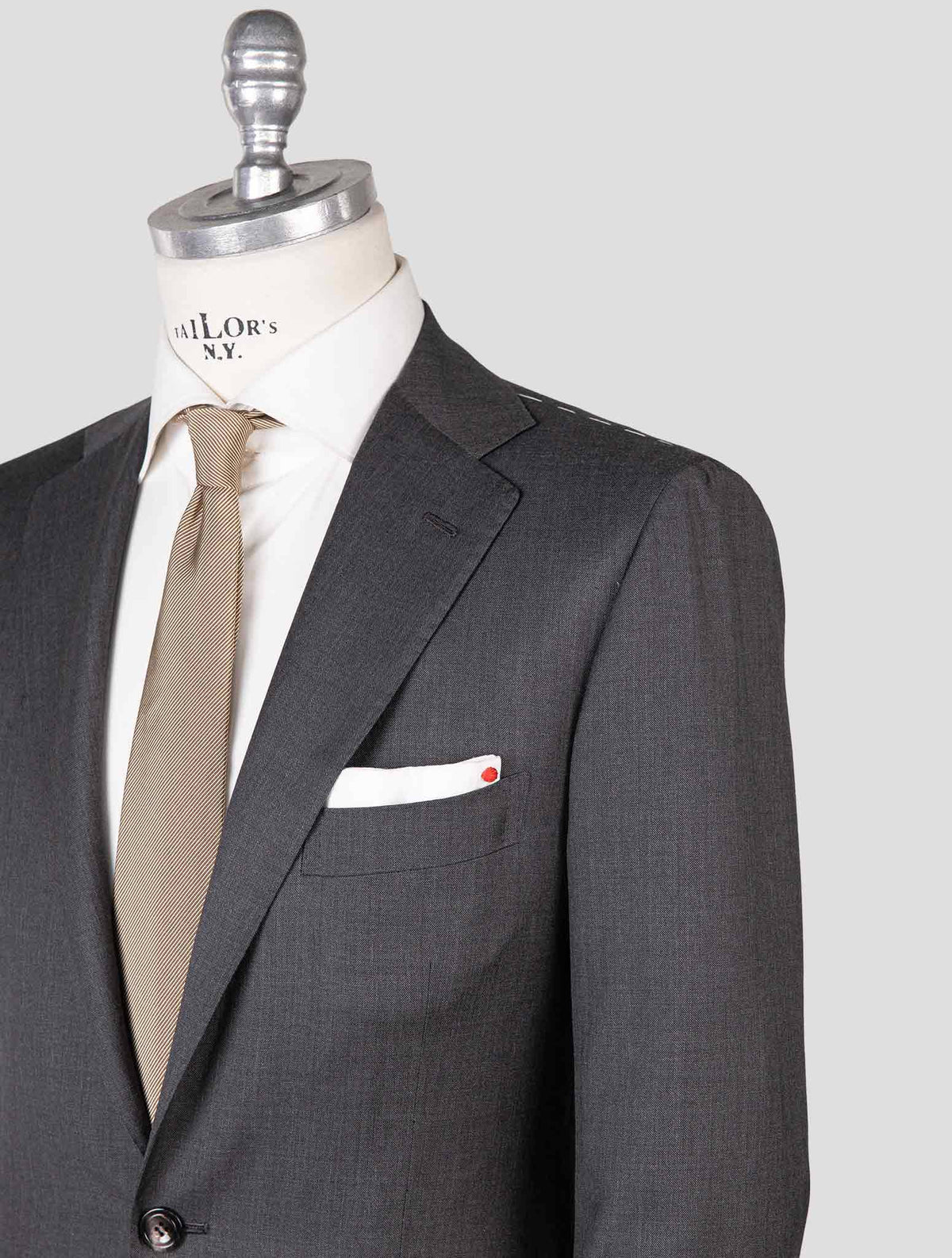 Kiton Gray Wool Suit