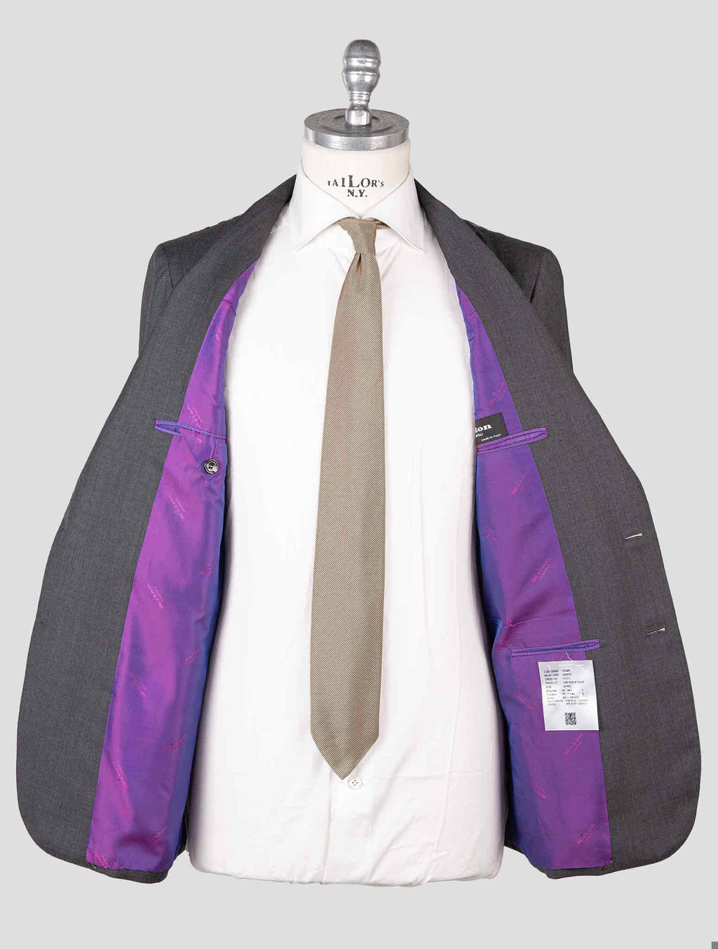 Kiton Gray Wool Suit