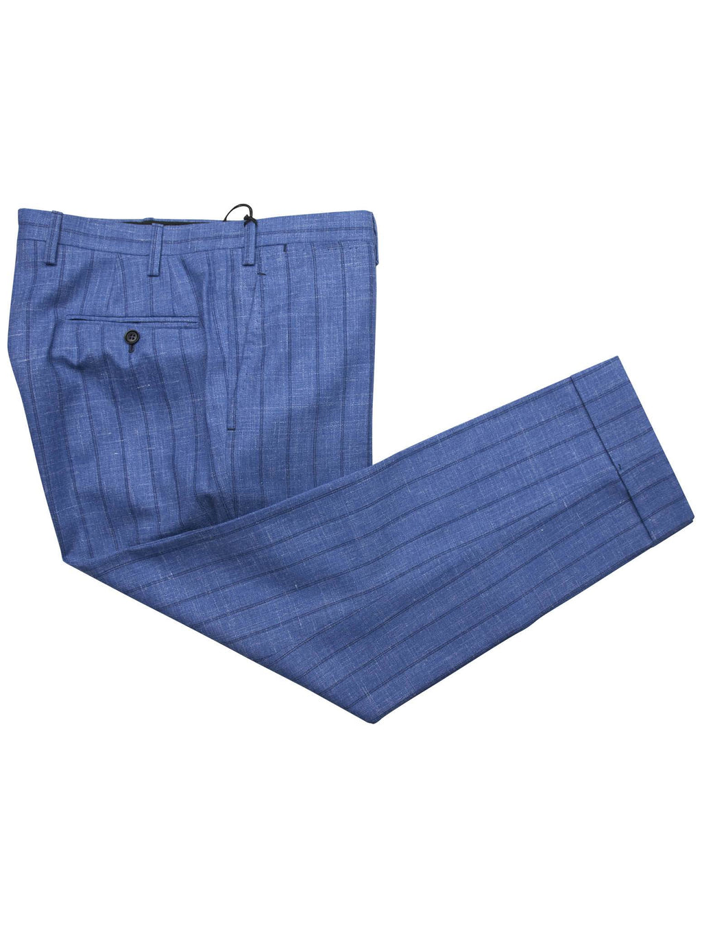 Kiton Blue Cashmere Linen Silk Pants