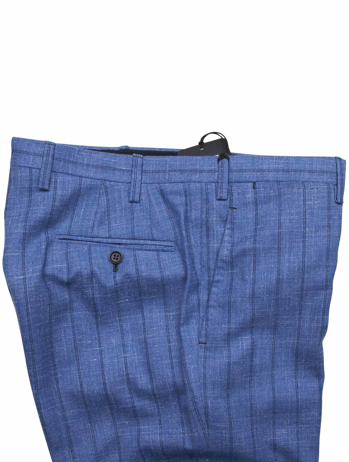Kiton Blue Cashmere Linen Silk Pants