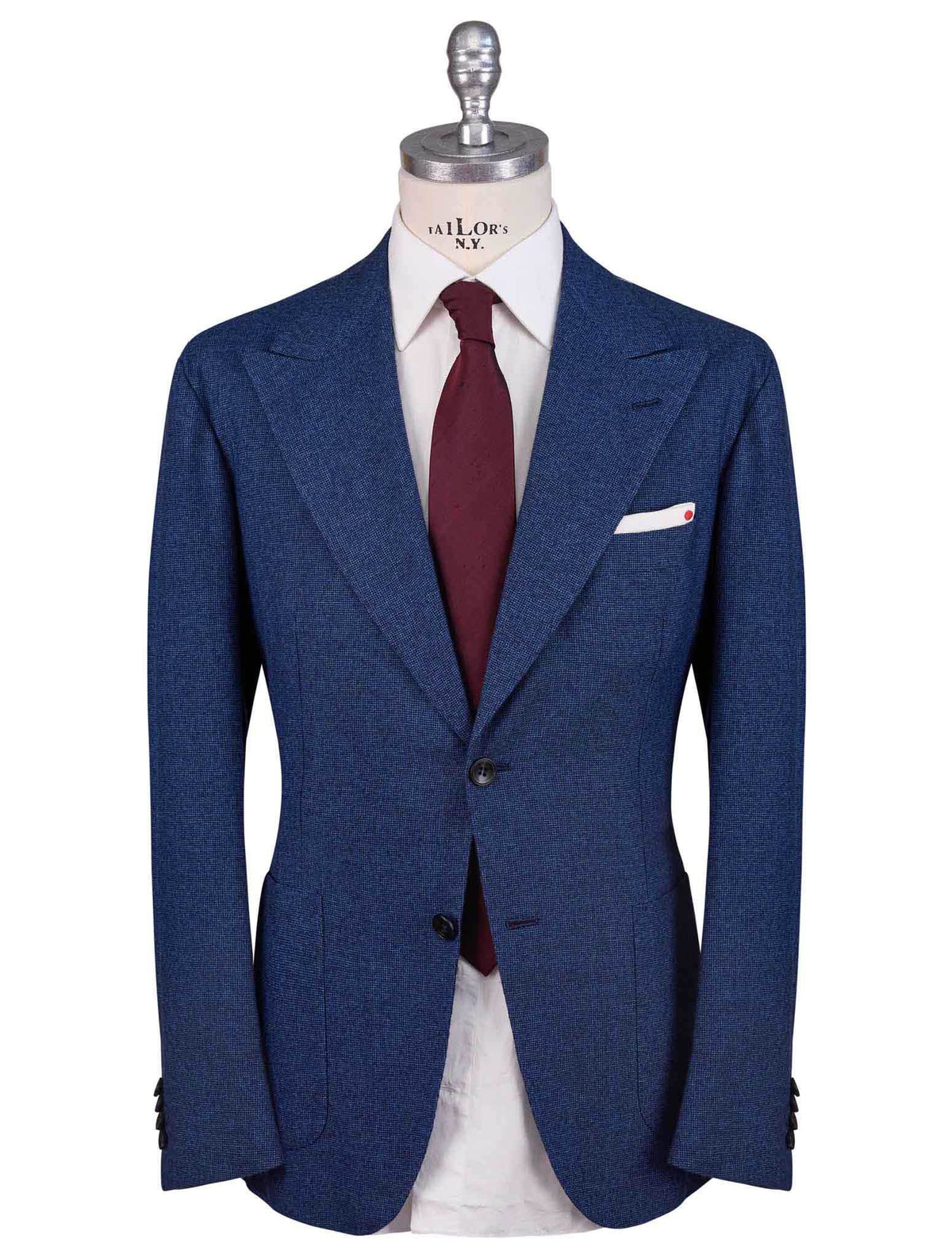 Kiton Blue Cashmere Suit