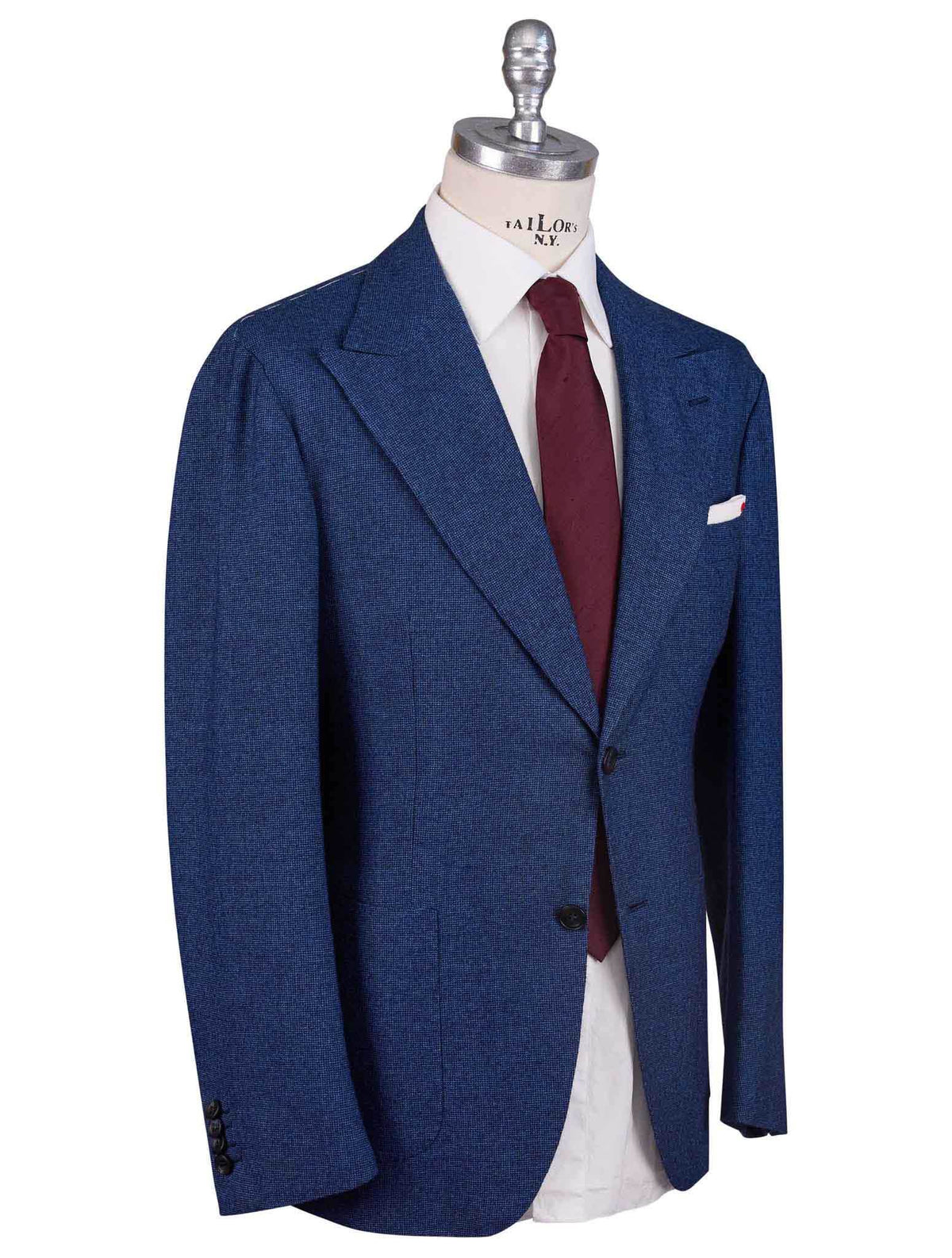 Kiton Kiton Blue Cashmere Suit Blue 001