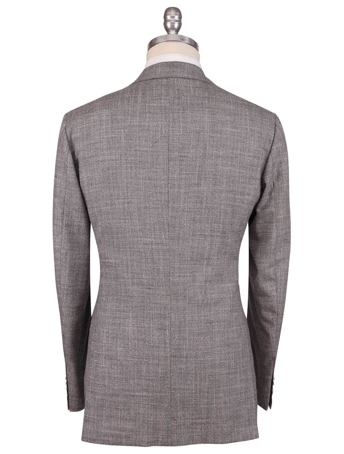 Kiton Gray Cashmere Virgin Wool Linen Silk Suit