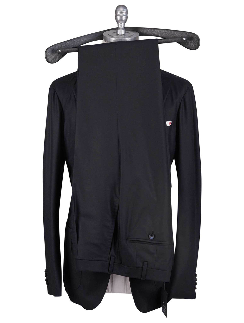 Kiton Black Wool 14 Micron Suit