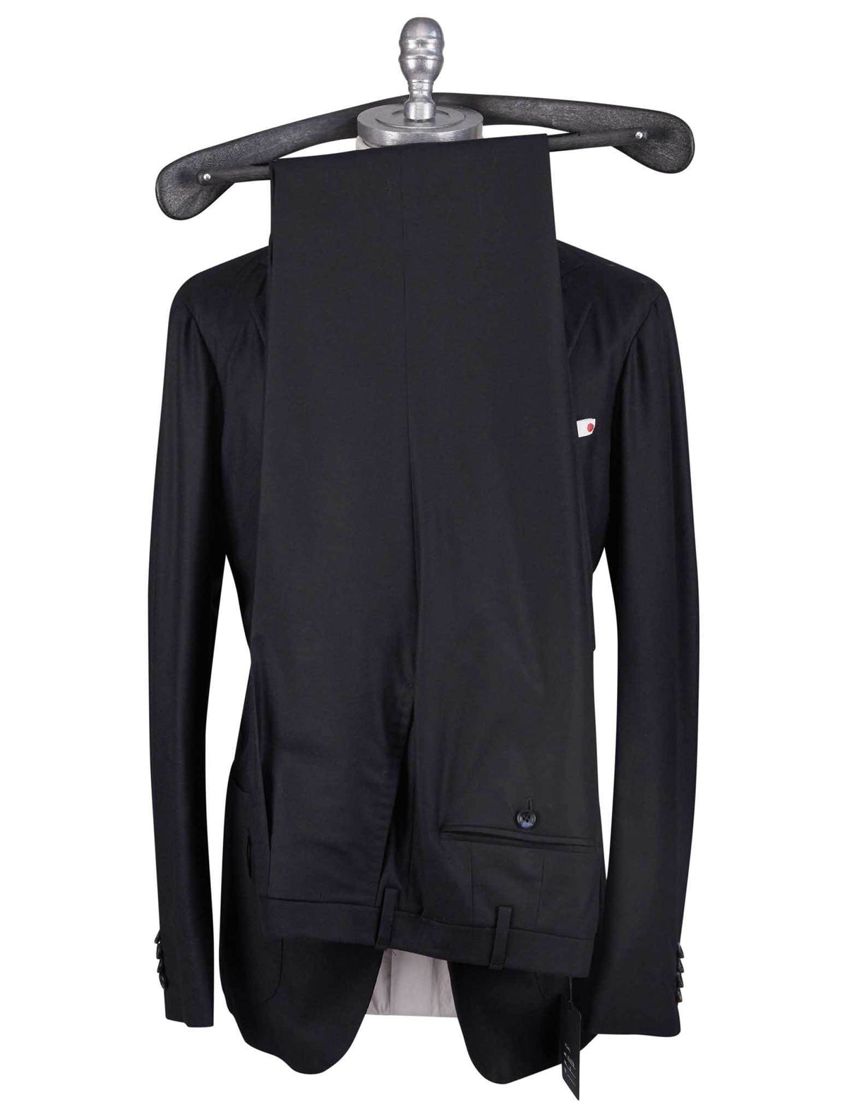 Kiton Black Wool 14 Micron Suit