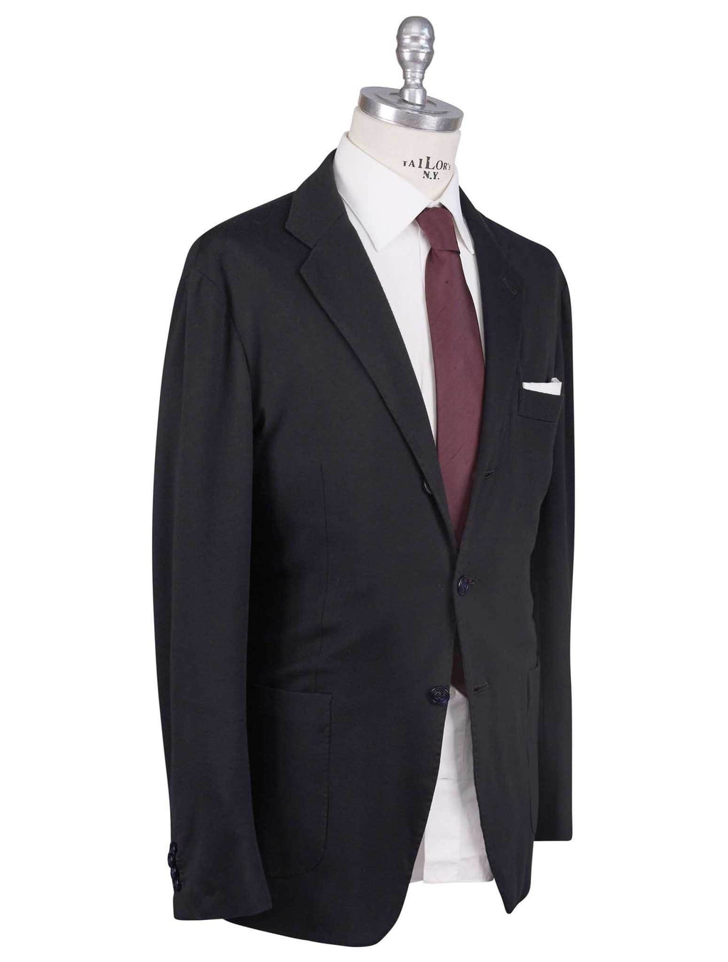 Kiton Kiton Black Virgin Wool 12