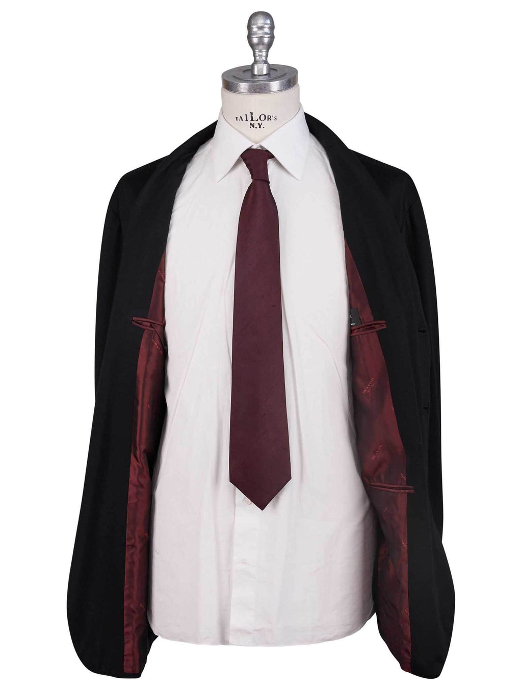 Kiton Black Virgin Wool 12,9 Micron Suit