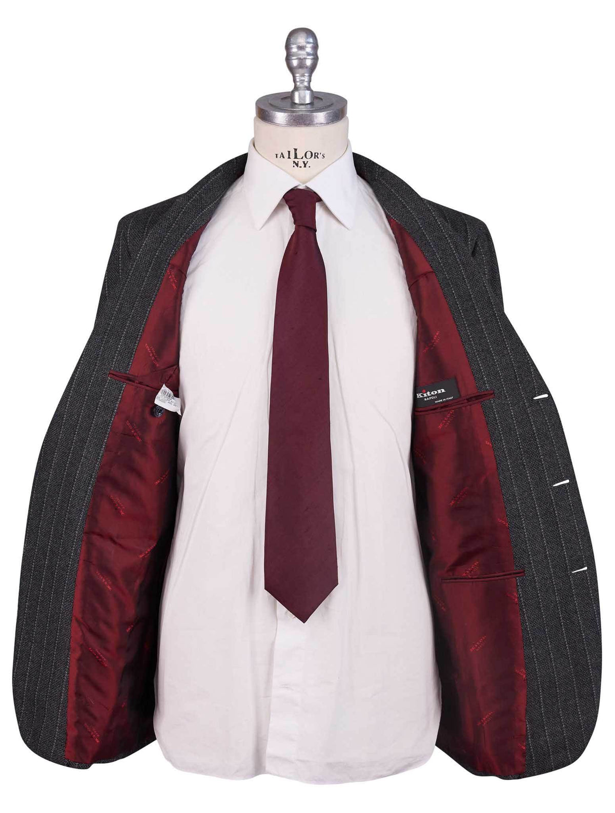 Kiton Gray Cashmere Suit