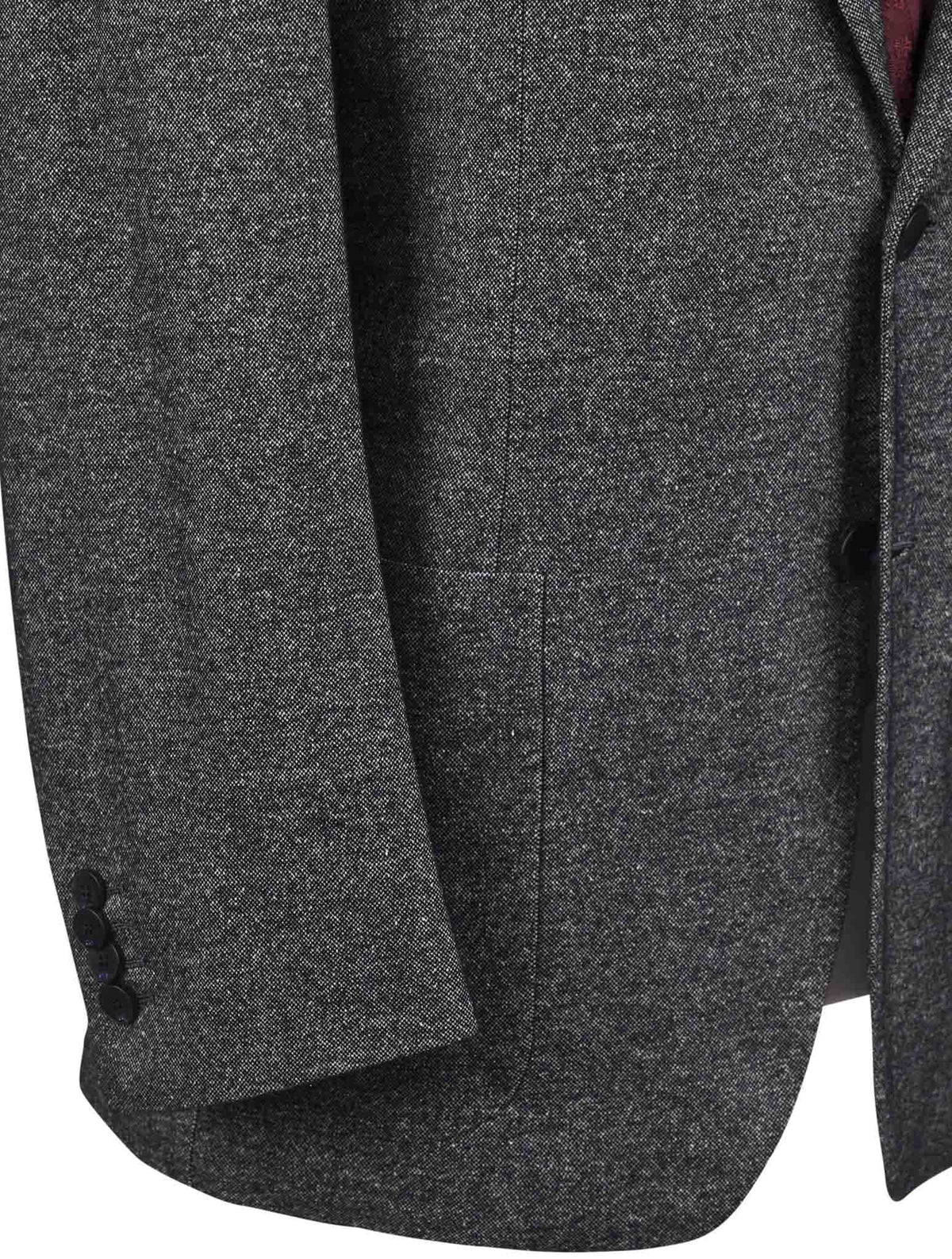 Kiton Knt Gray Cashmere Silk Suit