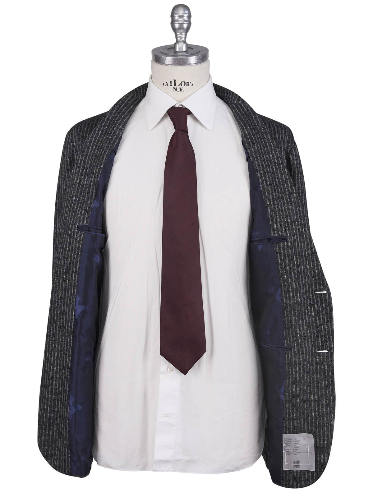 Kiton Knt Gray Cotton Virgin Wool Suit