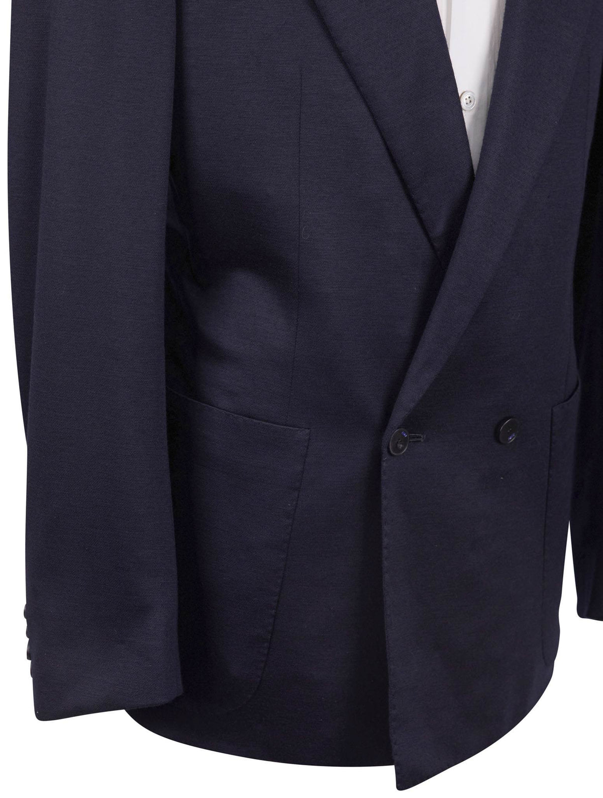 Kiton Knt Blue Wool Suit