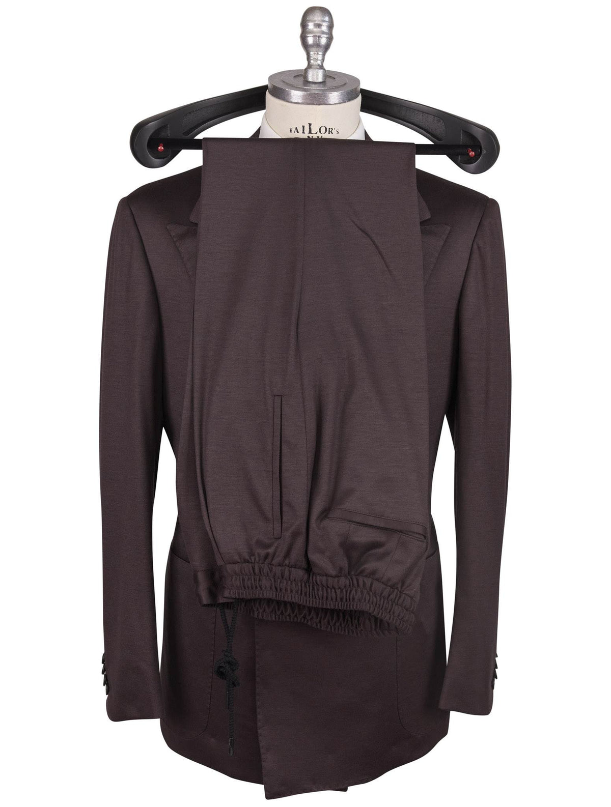 Kiton Knt Brown Wool Suit