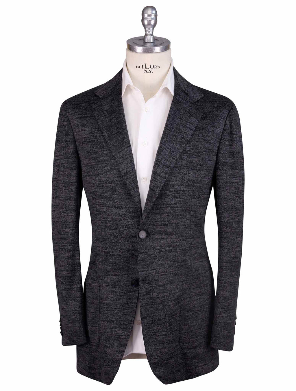 KNT Kiton Knt Gray Wool Blazer Gray 000