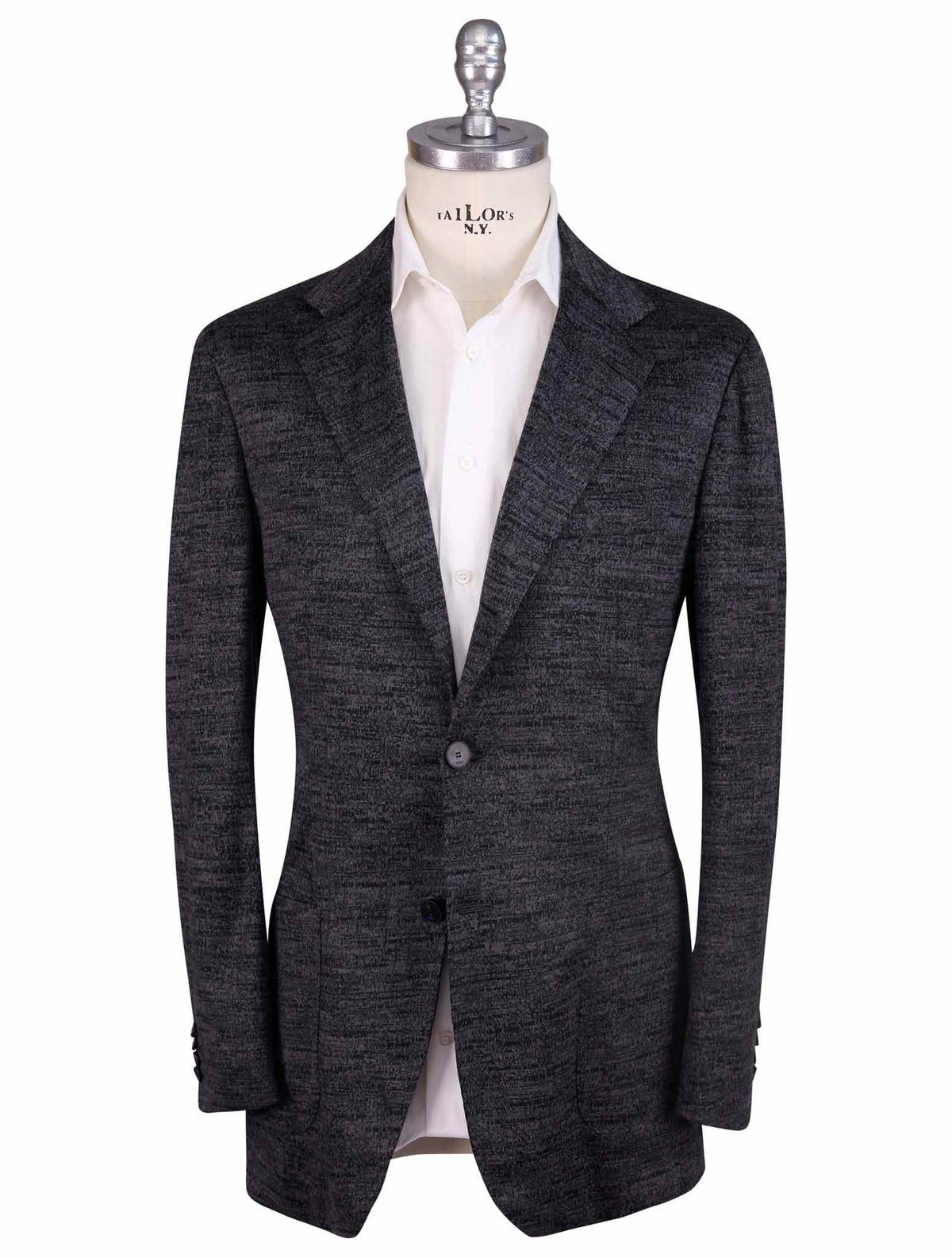 KNT Kiton Knt Gray Wool Blazer Gray 000