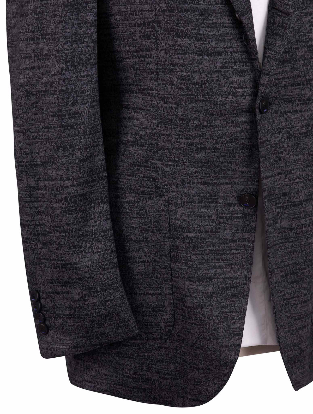 Kiton Knt Gray Wool Blazer