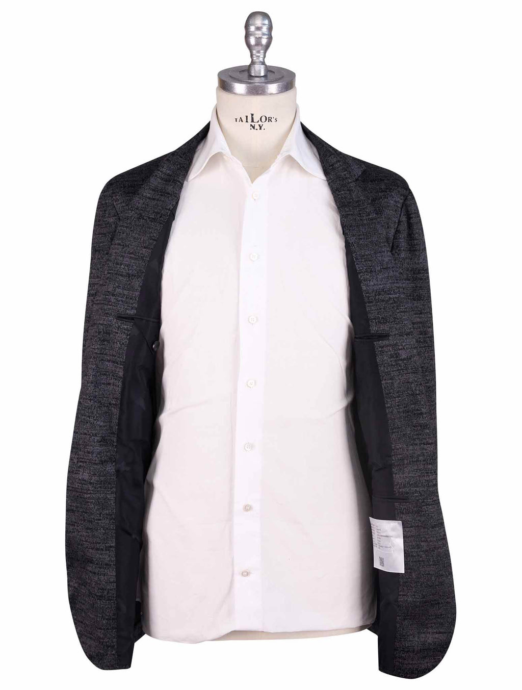 Kiton Knt Gray Wool Blazer