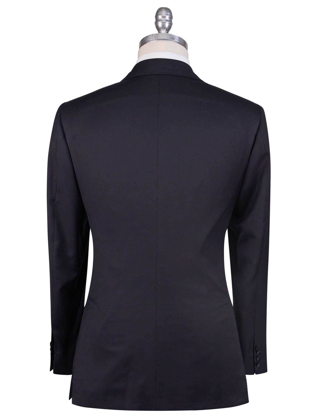 Kiton Black Cashmere Silk Linen Smoking Suit