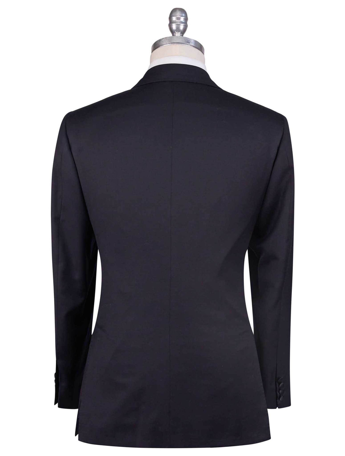 Kiton Black Cashmere Silk Linen Smoking Suit