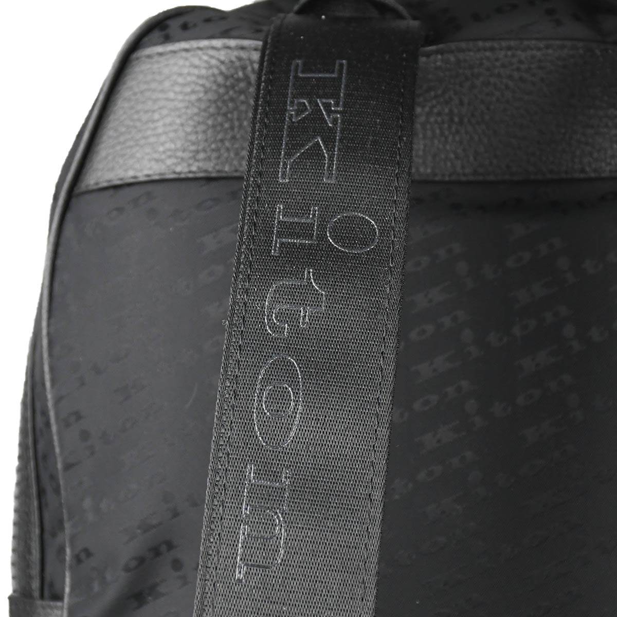 Kiton Black Pa Pl Leather Backpack