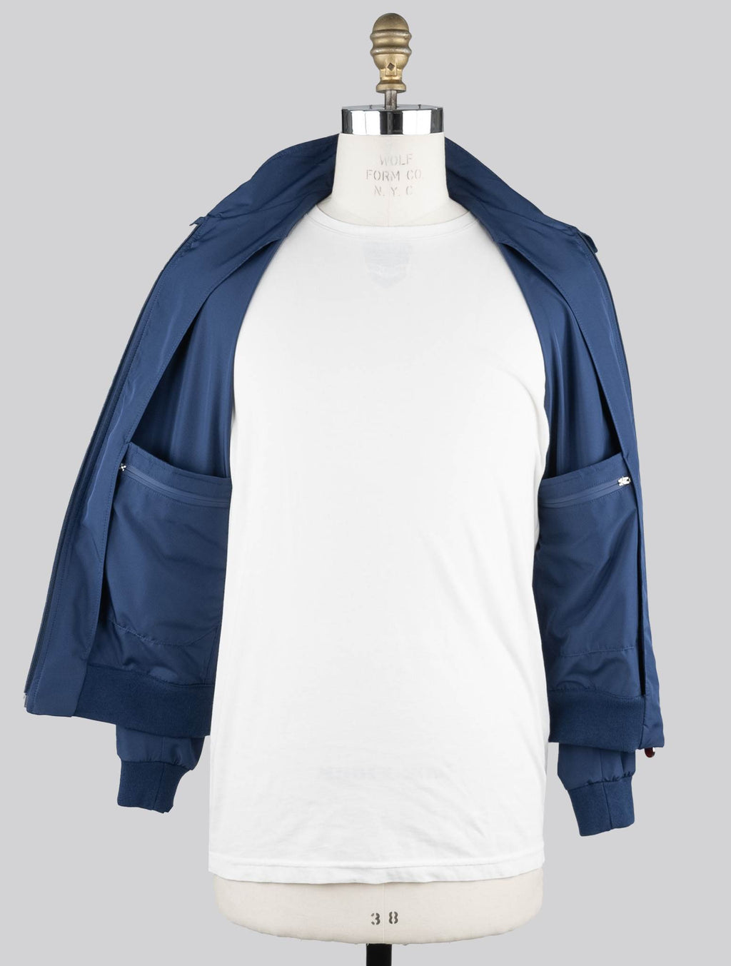 Kiton Blue Pl Coat
