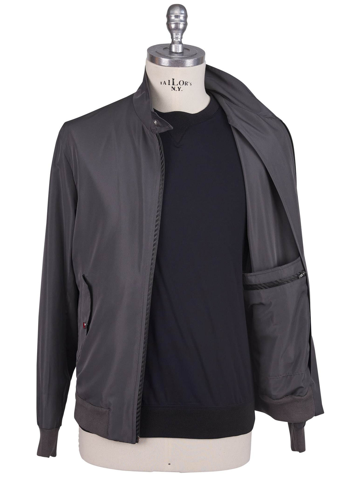 Kiton Gray Pl Coat