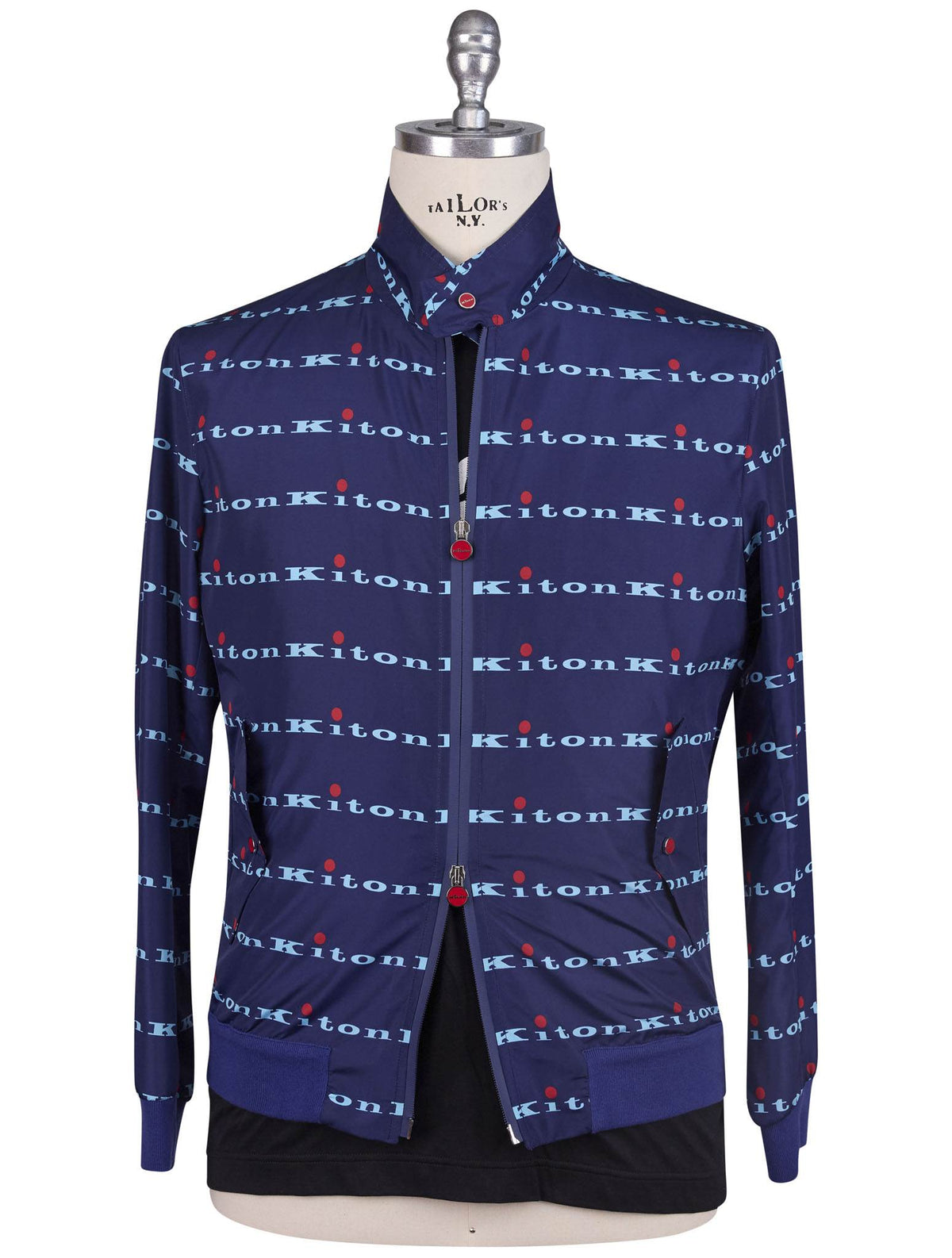 Kiton Blue Pl Coat