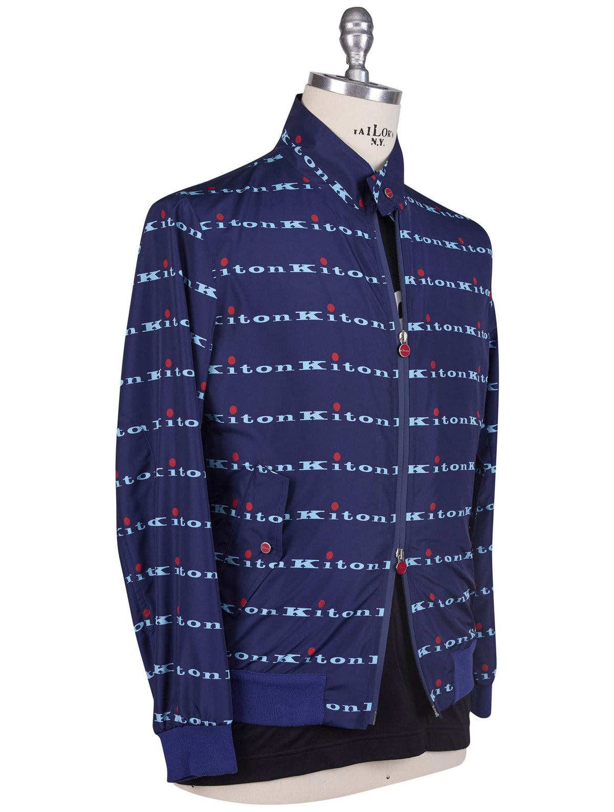 Kiton Kiton Blue Pl Coat Blue 001