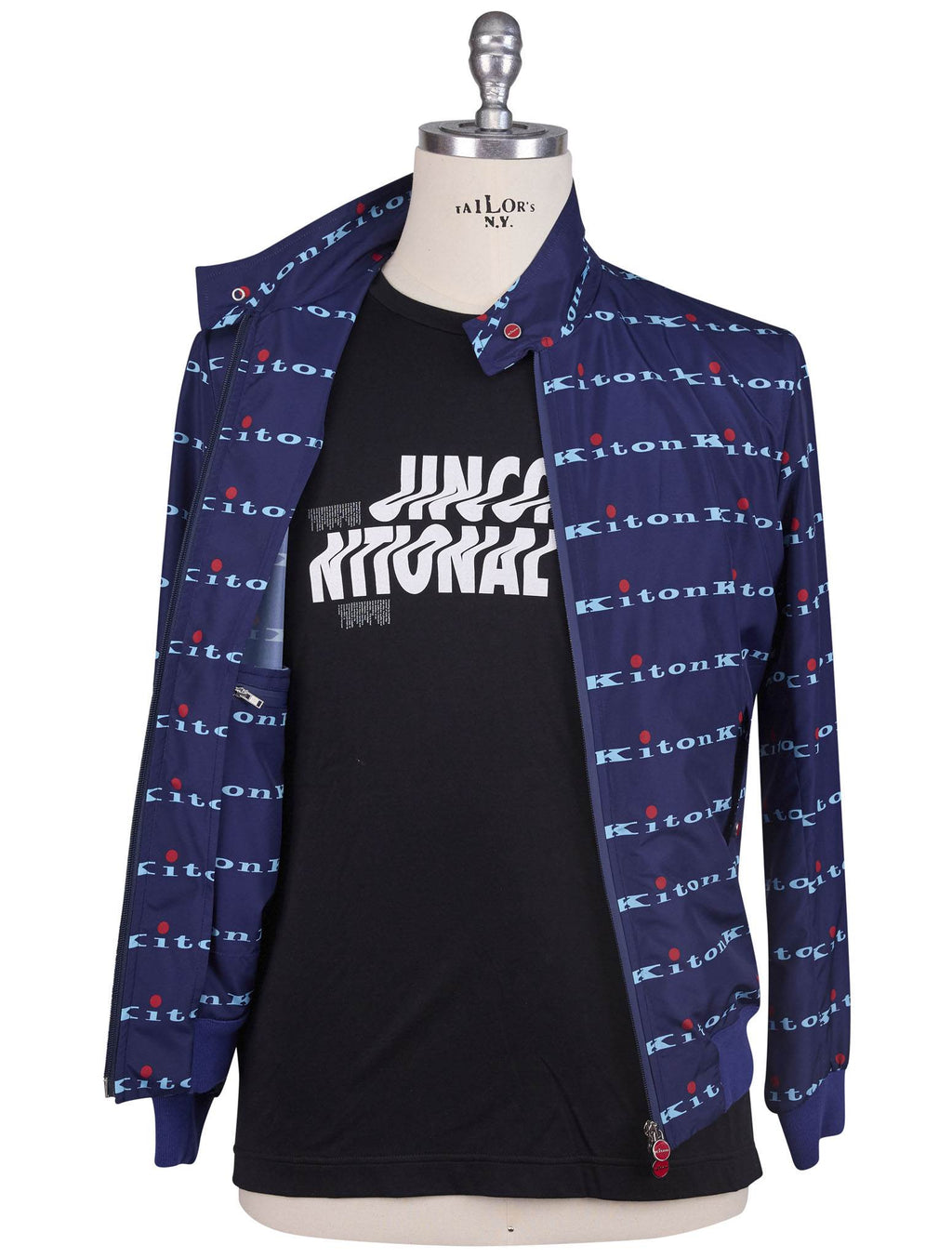 Kiton Blue Pl Coat
