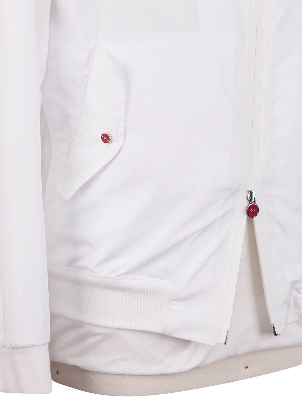 Kiton White Pl Coat
