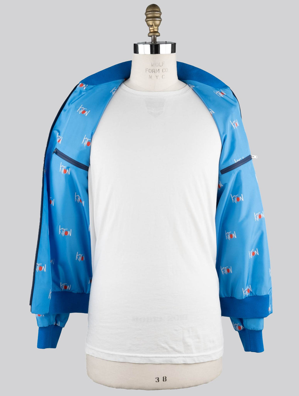 Kiton Light Blue Pl Coat
