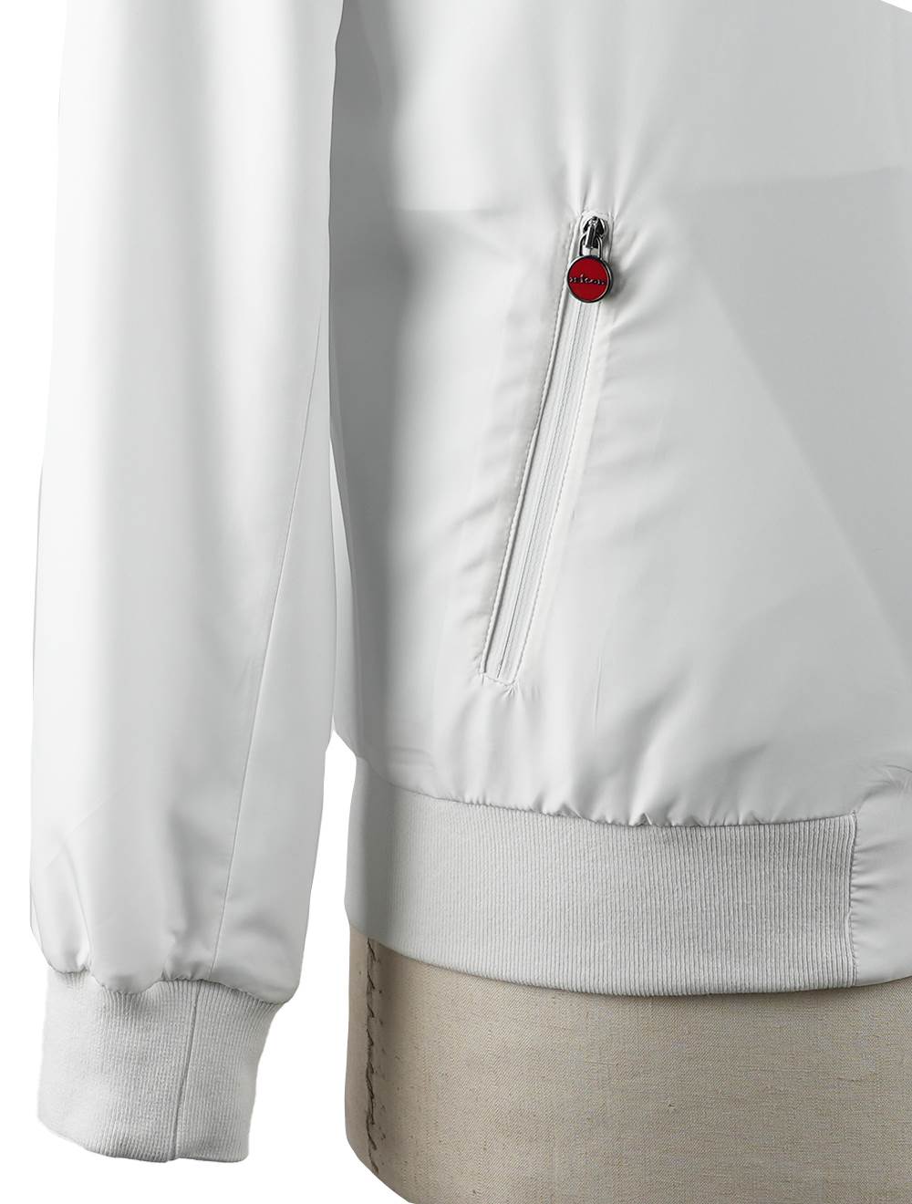 Kiton White Pl Coat