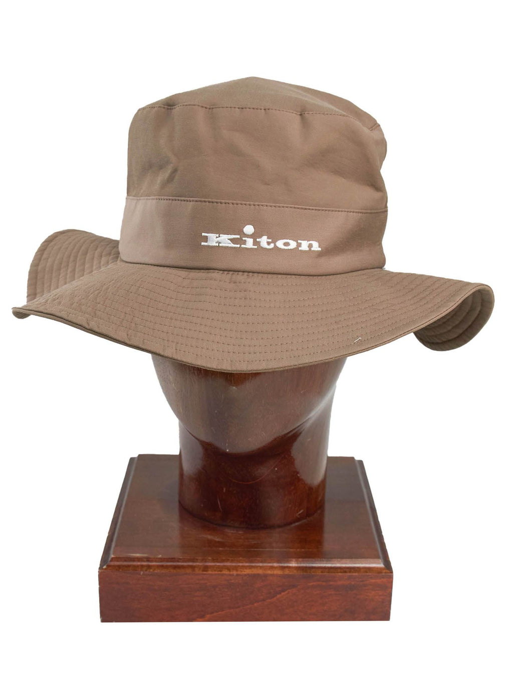 Kiton Brown Cotton Pl Hat