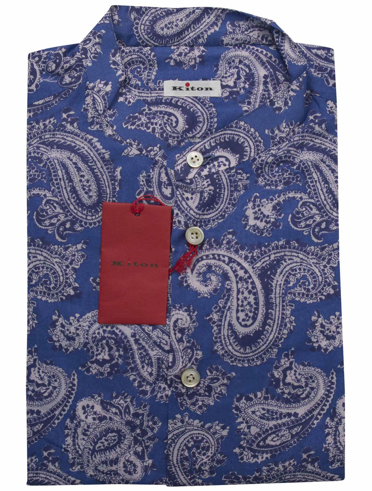 Kiton Multicolor Cotton Korean Shirt