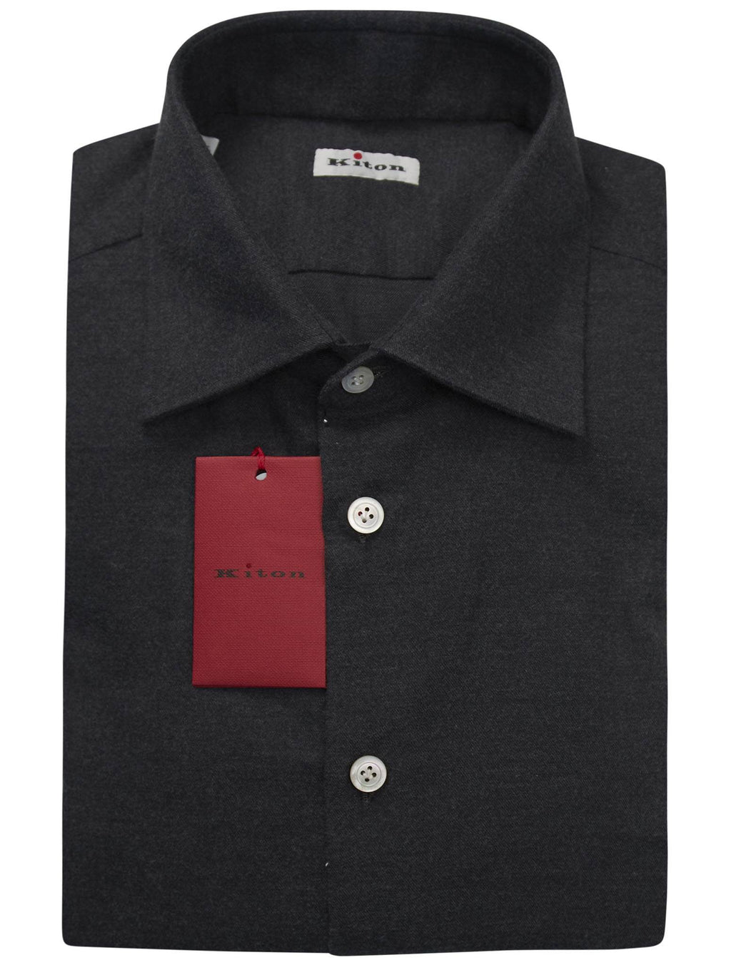 Kiton Kiton Gray Cotton Shirt Gray 000