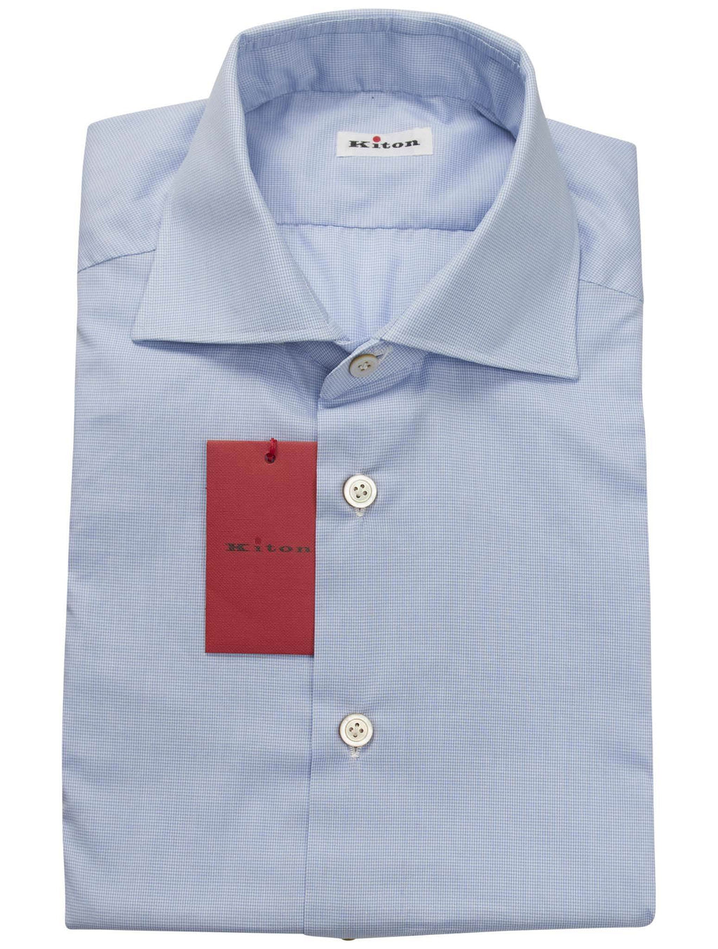 Kiton Light Blue Cotton Shirt