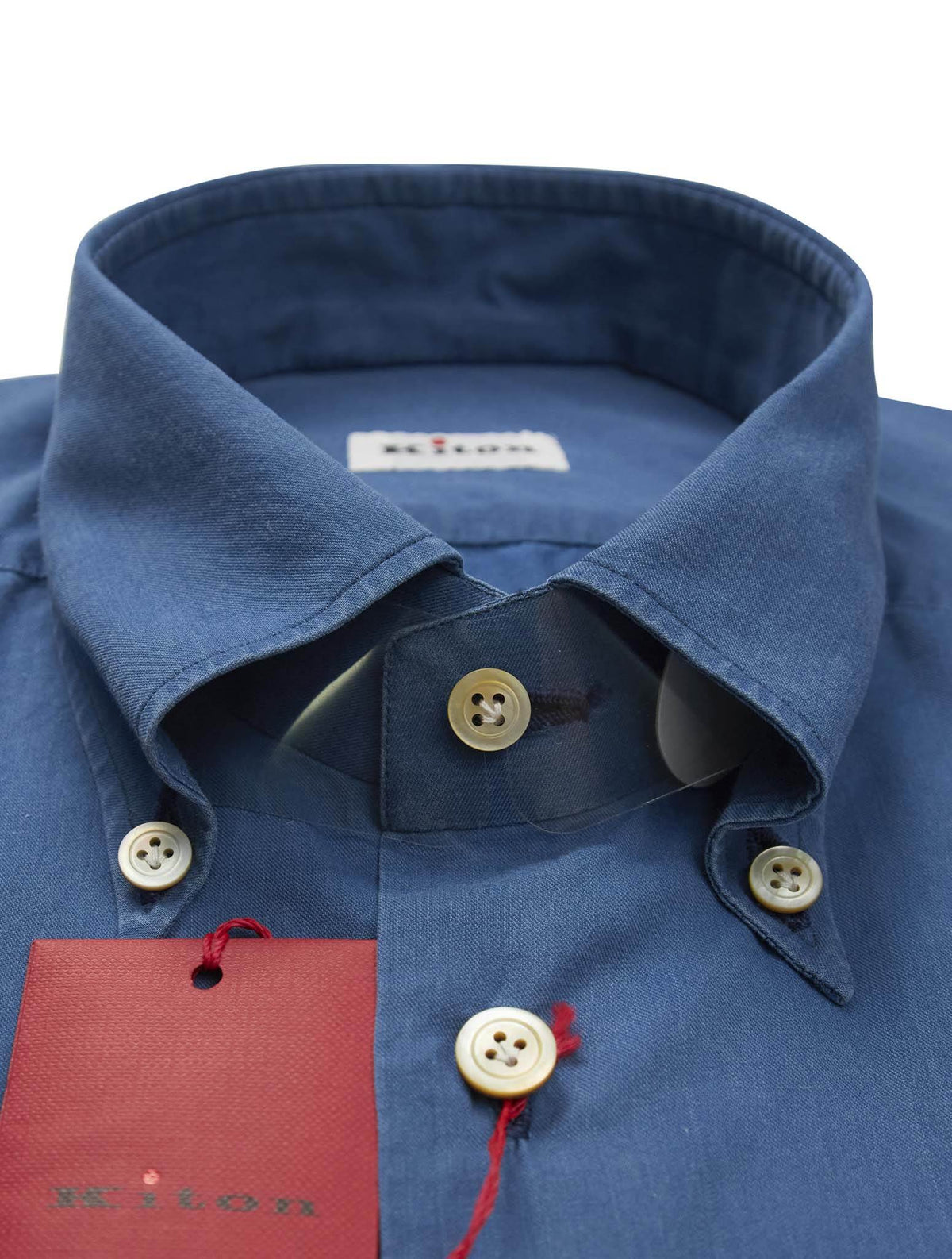 Kiton Kiton Blue Cotton Shirt Blue 001