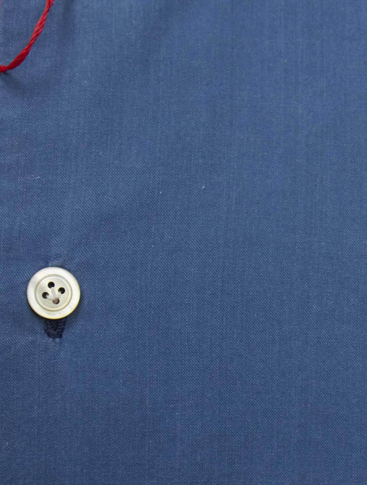 Kiton Blue Cotton Shirt