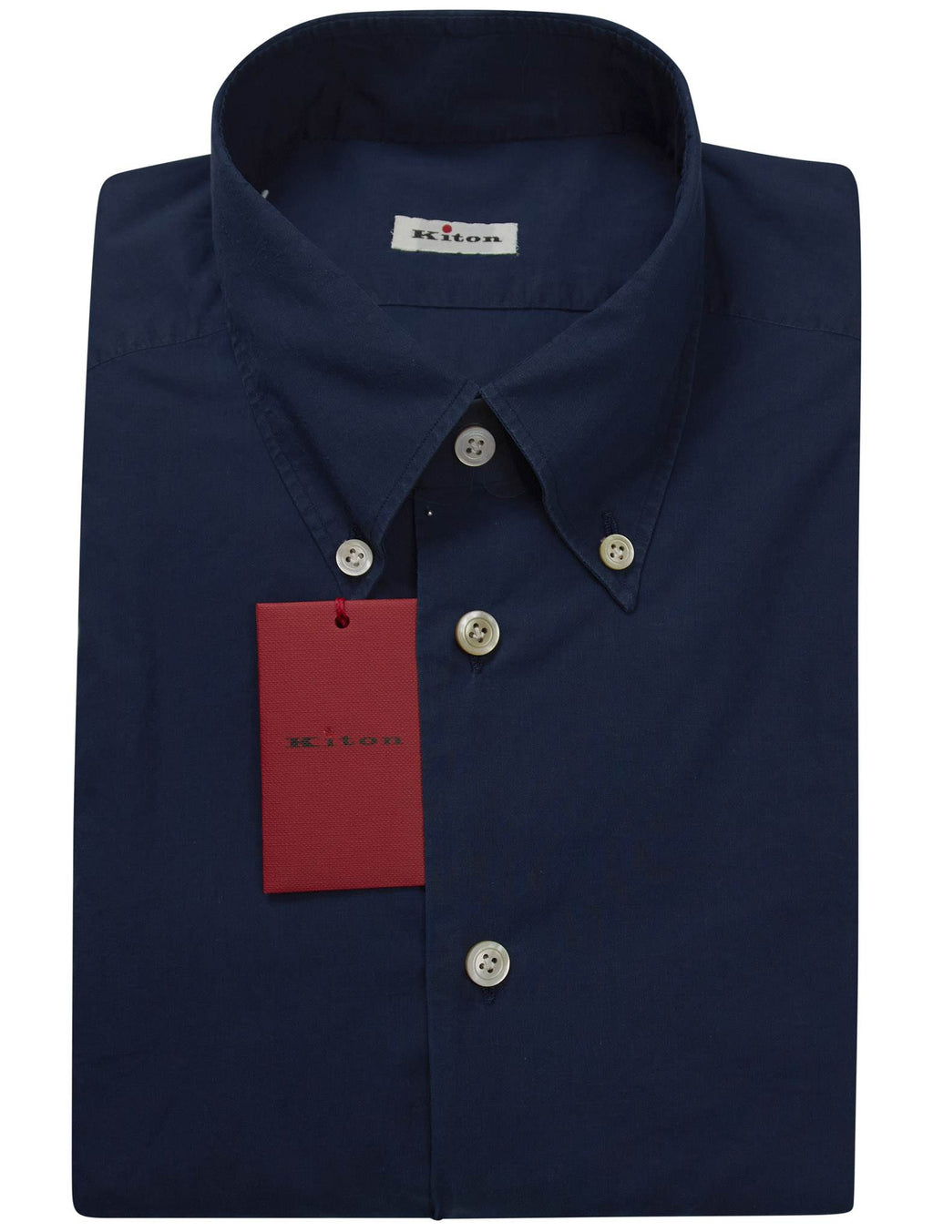 Kiton Kiton Blue Cotton Shirt Blue 000