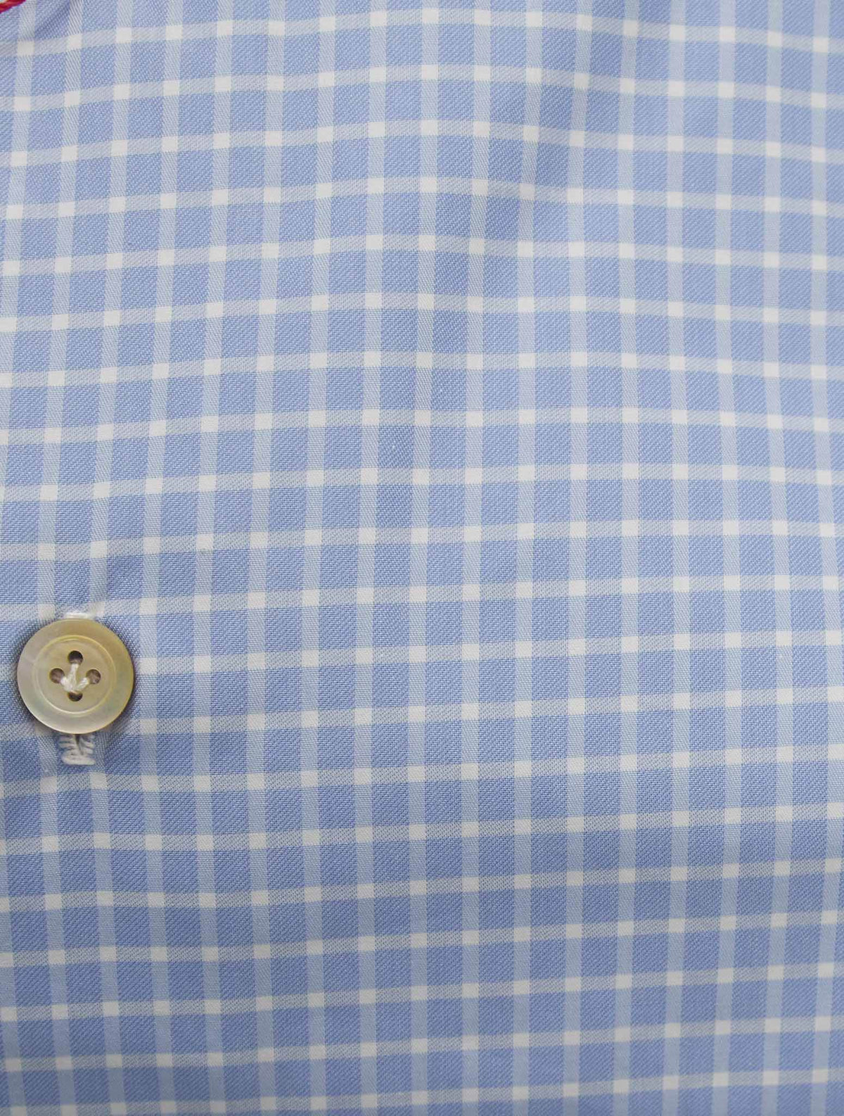Kiton Blue White Cotton Shirt