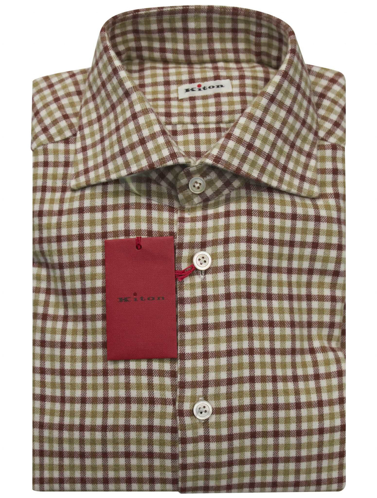 Kiton Multicolor Cotton Shirt