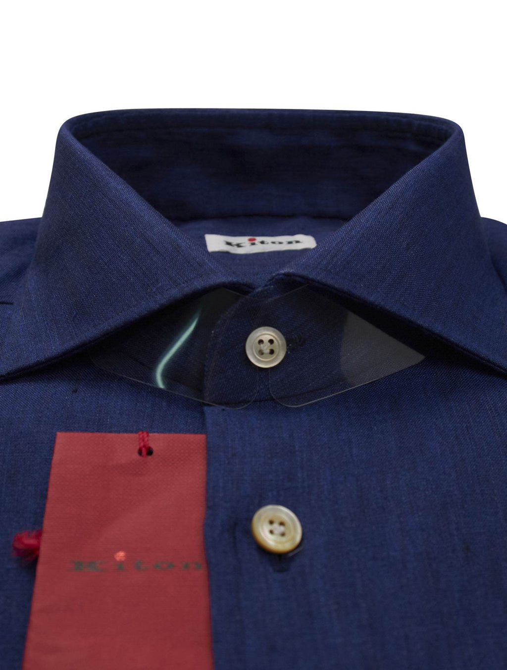 Kiton Kiton Blue Linen Shirt Blue 001