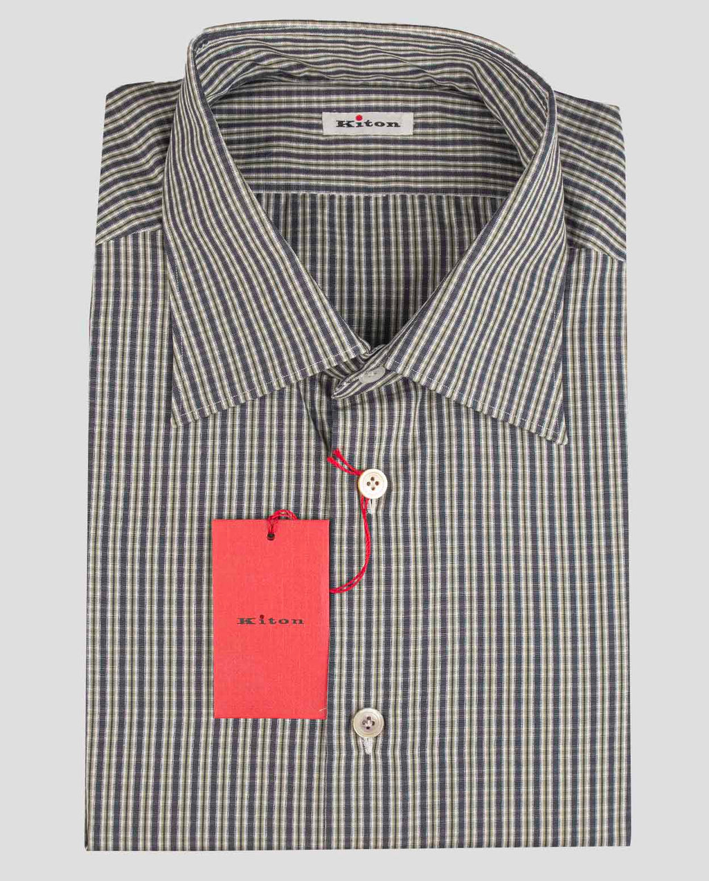 Kiton Multicolor Cotton Shirt