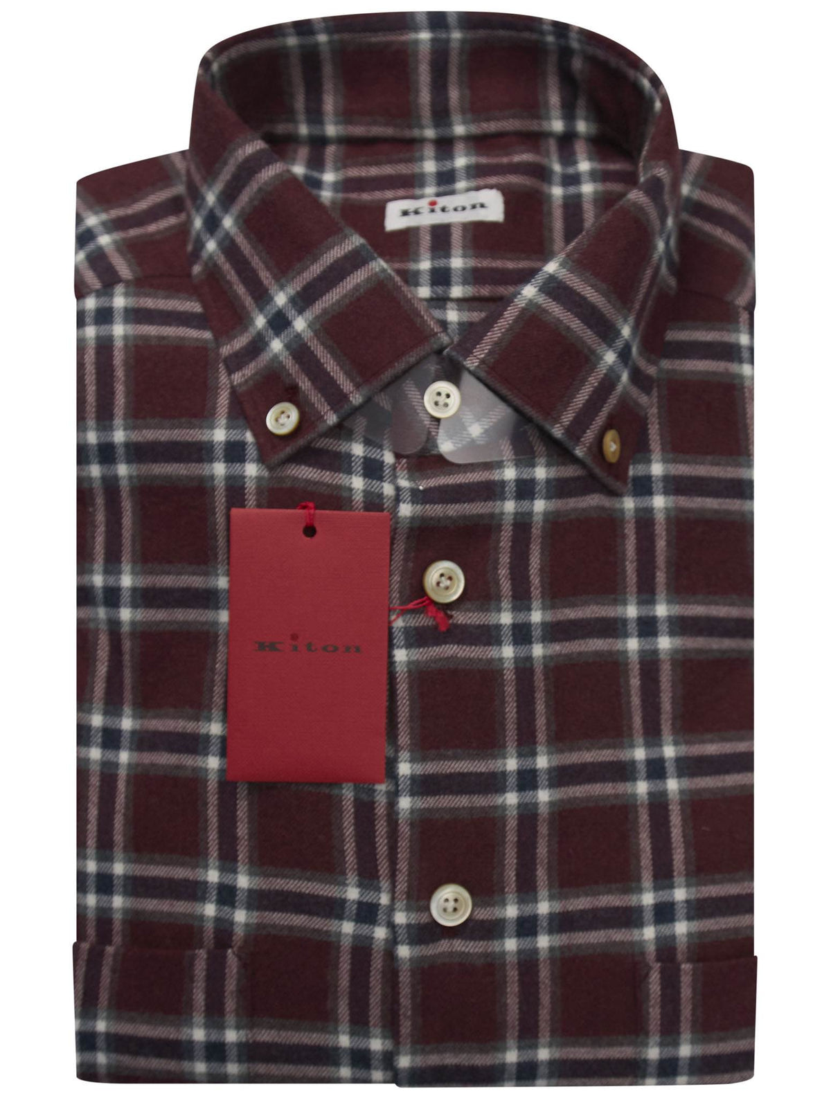 Kiton Multicolor Cotton Shirt