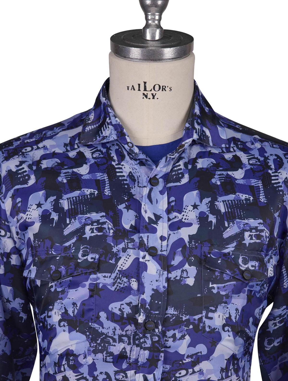 Kiton Knt Multicolor Pl Shirt