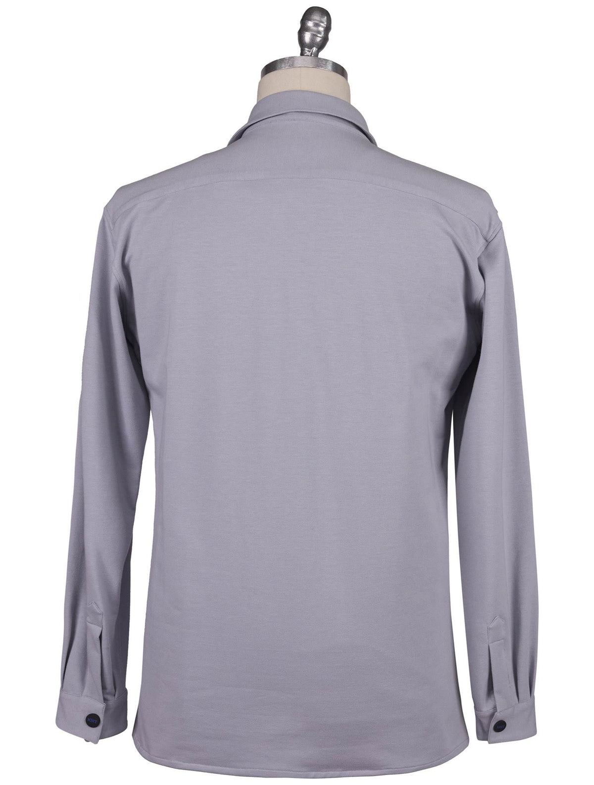 Kiton Knt Gray Cotton Ea Overshirt