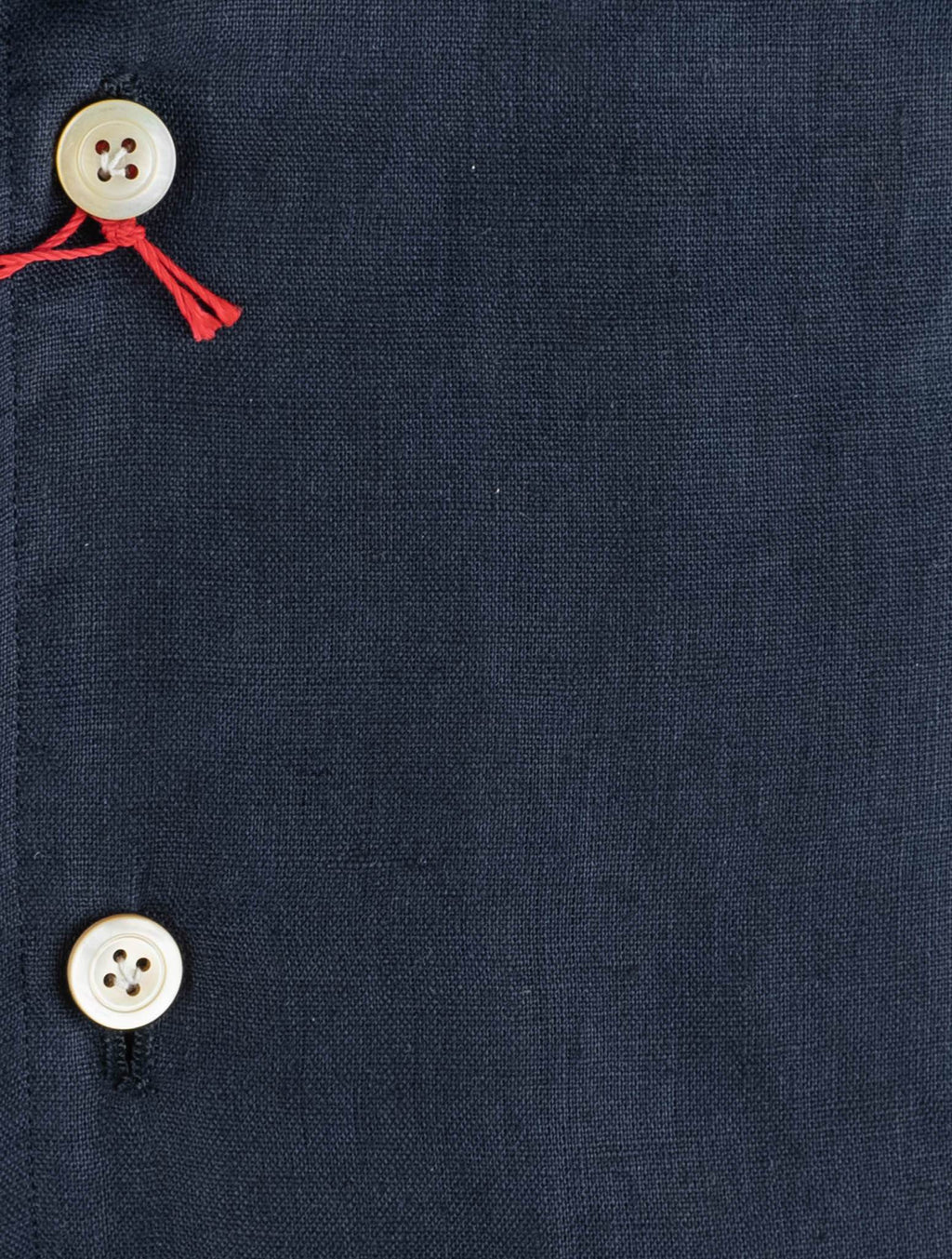 Kiton Blue Linen Shirts