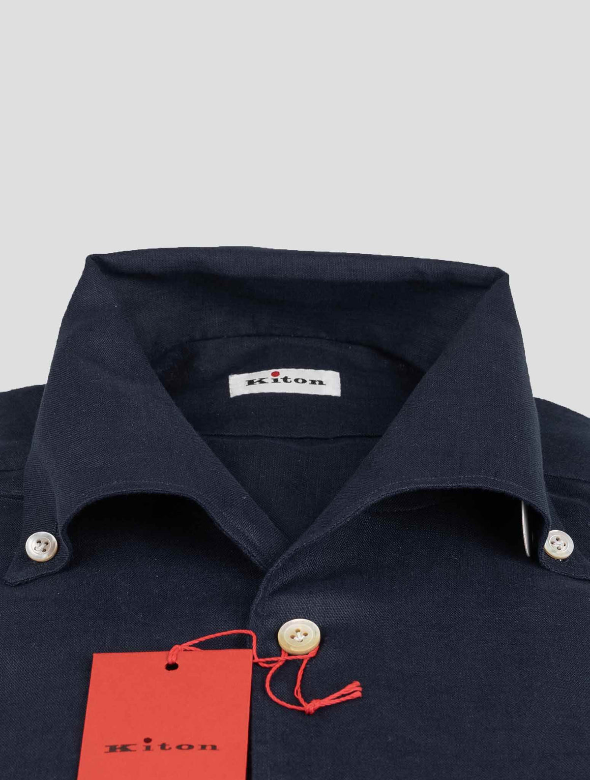 Kiton Kiton Blue Navy Linen Shirt Blue Navy 001